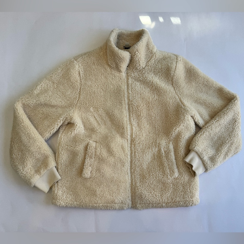 J. Crew Cream Sherpa Jacket